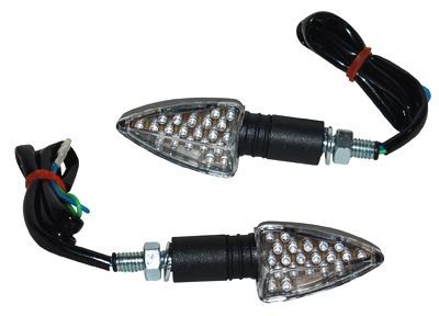 knipperlicht-set Led pijl kort zwart (2 stuks)